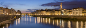 Włochyy, Florencja Ponte Vecchio, panorama6
