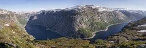 Norwegia, okolice Trolltungi 2016-06-08 panorama