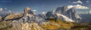 Dolomity, La Rocheta i Monte Pelmo 20200918 panorama2