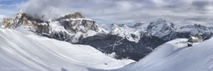 Piz Boe i Marmolada, widok z Col Rodella 2017-02-08 panorama1
