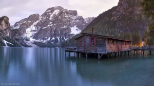 Włochy, Lago di Braies 2018-05-03 panorama6a